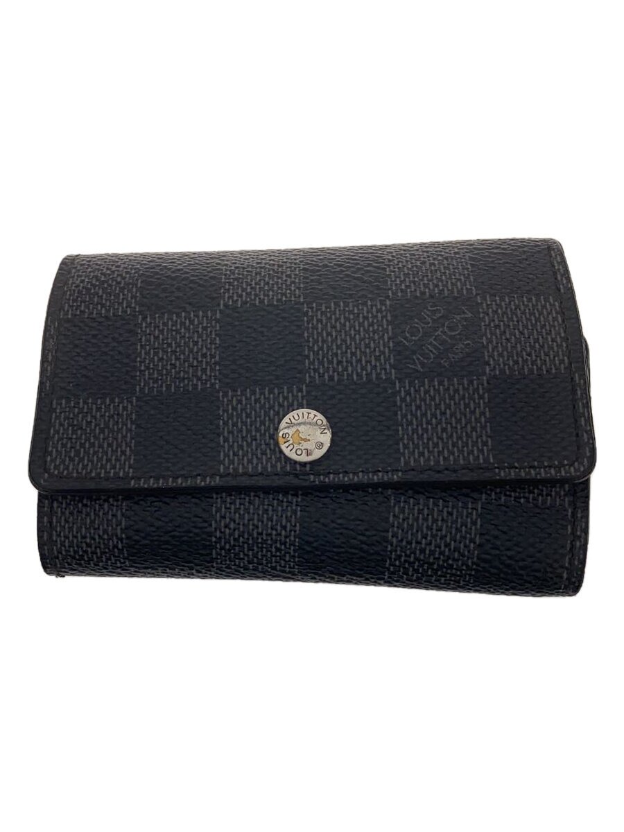 【中古】LOUIS VUITTON◆ミュルティクレ6_ダミエ・グラフィット_BLK/レザー/BLK/メンズ【服飾雑貨他】｜2ｎｄ STREET 店