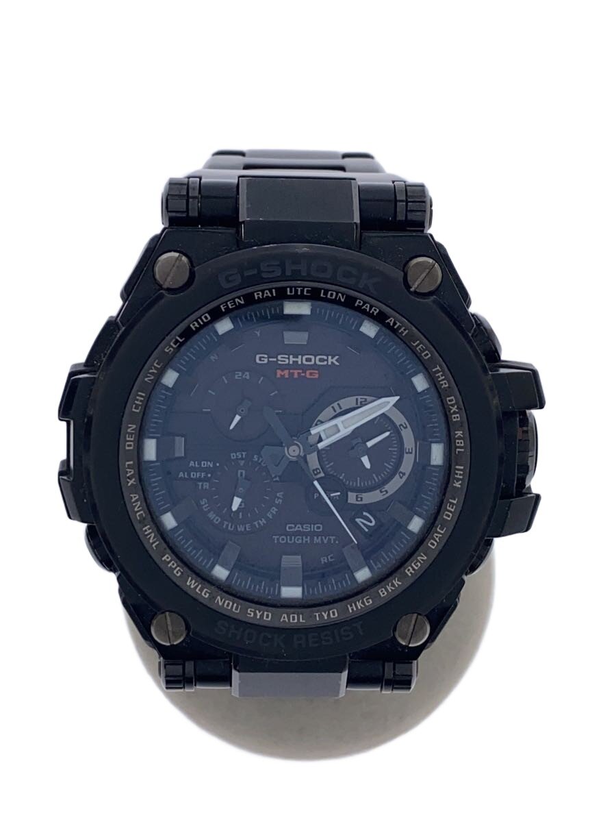 【中古】CASIO◆クォーツ腕時計/アナログ/ステンレス/BLK/BLK/MTG-S1000BD【服飾雑貨他】｜2ｎｄ STREET 店