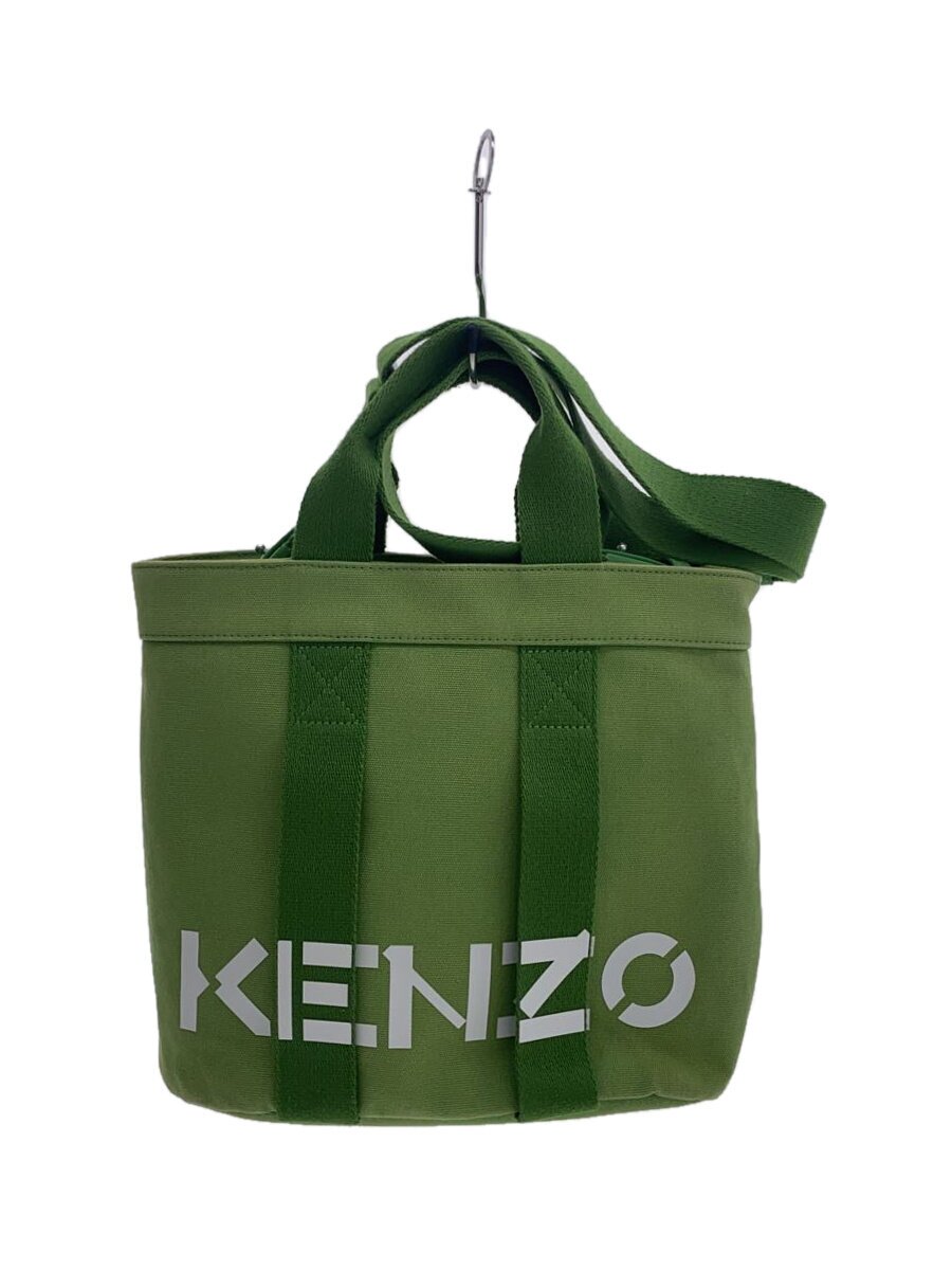 【中古】KENZO◆ショルダーバッグ/帆布/GRN/AL1201-FC5【御徒面子】