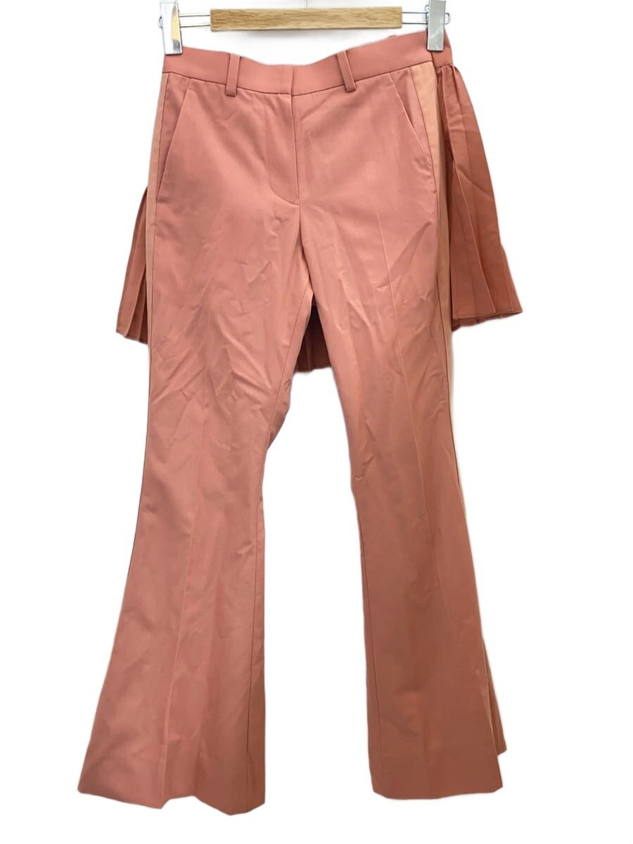 【中古】sacai◆sacai/ブーツカットパンツ/1/ポリエステル/PNK/21-05533【レディース御召しもの】