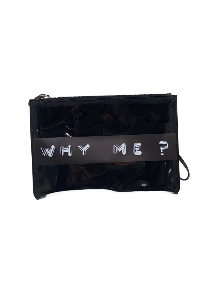 【中古】BURBERRY◆合切袋/--/BLK【御徒面子】