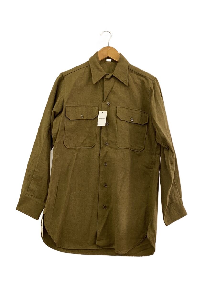 【中古】US.ARMY◆亜米利加軍/M1943/QM引き舟亜米利加軍/M1943/QM引き舟/長袖プルオーバー/14.5/綿織物/KHK/【メンズウェア】