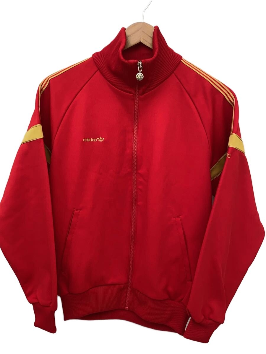 【中古】adidas◆プルオーバー/--/ポリエステル/RED/TAD-9T/SGD スカレ×ゴルド/西ドイツ/デッド買い溜める【メンズウェア】