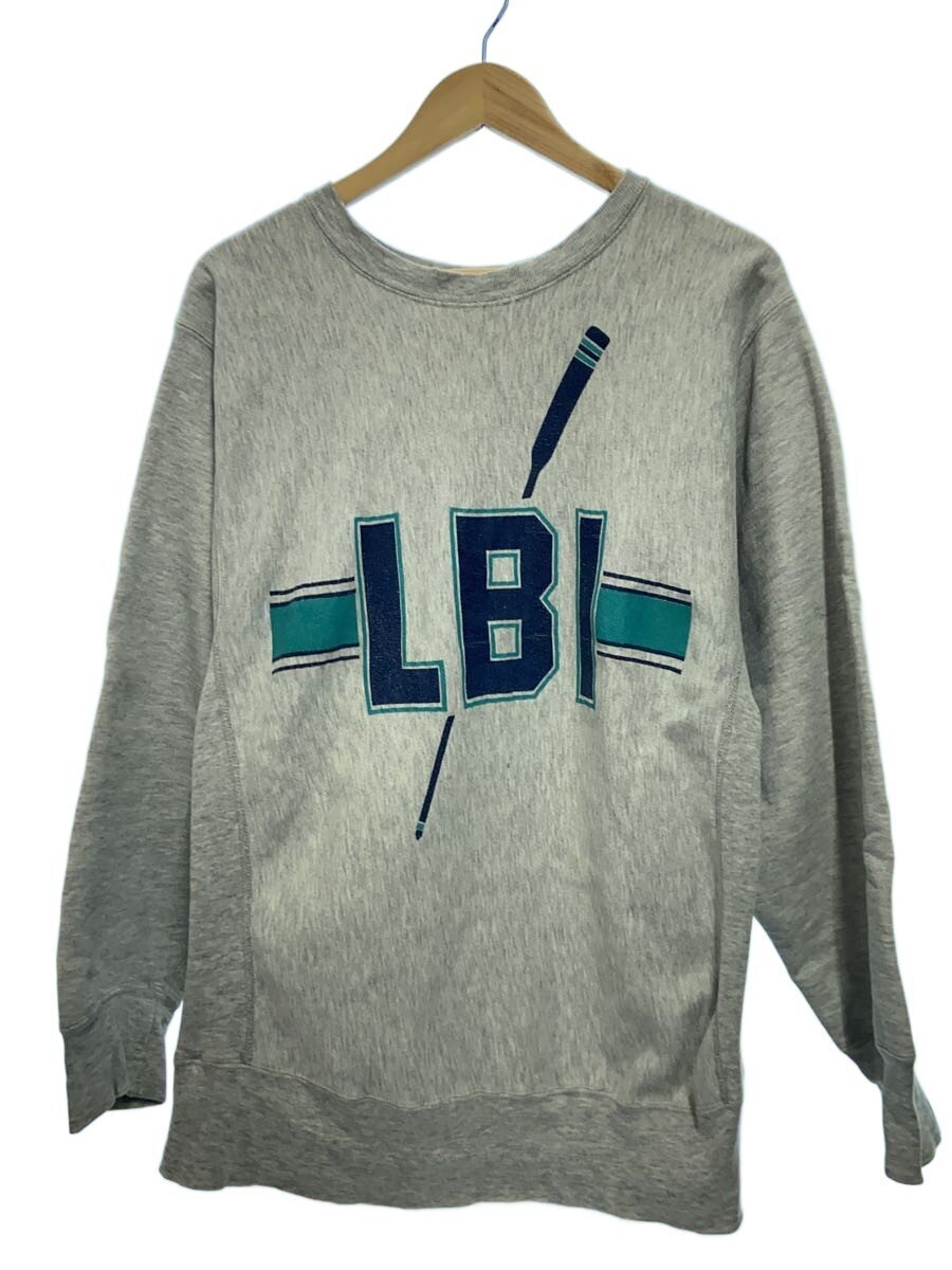 【中古】Champion◆80s/トリコタグ/汗水/XL/綿織物/GRY/左肩・向こう正面汚れた状態有【メンズウェア】