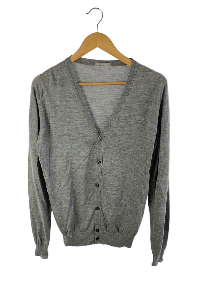 【中古】JOHN SMEDLEY◆ジレー(薄っぺら)/M/羊毛/GRY/無地/BURLEY【メンズウェア】