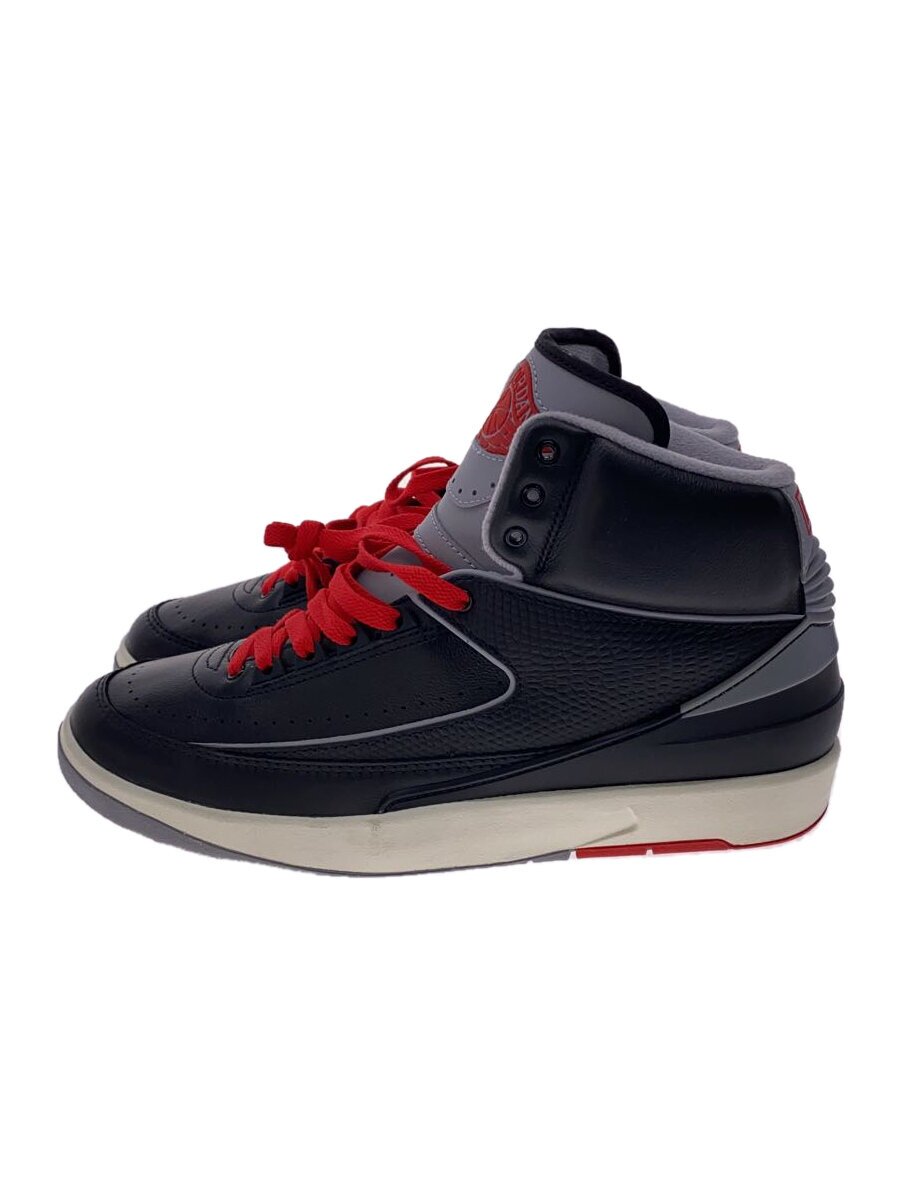 【中古】NIKE◆AIR JORDAN 2 RETRO_大気圏 ジョーダン 2 レトロ/28.5糎/BLK【シューズ】