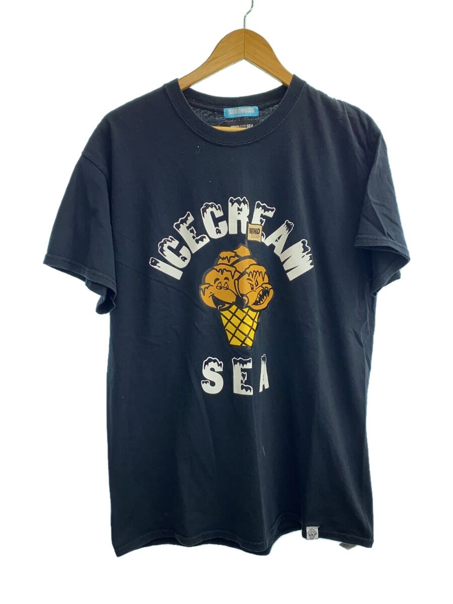 【中古】ICE CREAM◆プルオーバー/L/綿織物/BLK/無地/ICJP215ST019【メンズウェア】