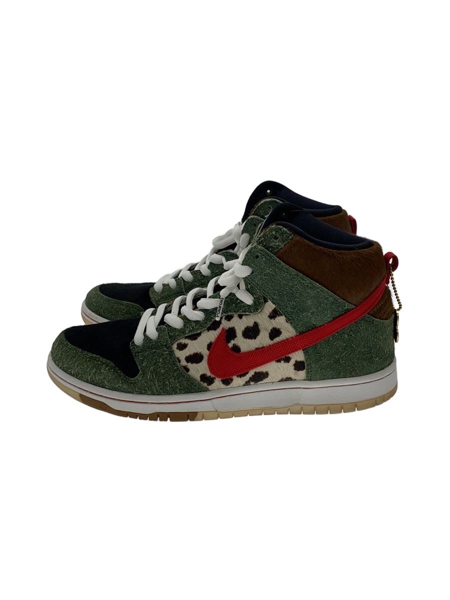 【中古】NIKE◆SB DUNK HIGH PRO QS/ダンクハイプロ/緑であること/BQ6827-300/26.5珊/GRN/スウ//【シューズ】