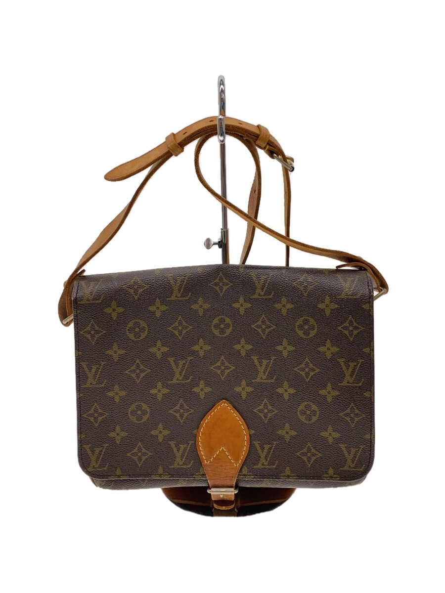 【中古】LOUIS VUITTON◆カルトシエールMM_モノグラム・帆布_BRW/PVC/BRW/総柄【御徒面子】