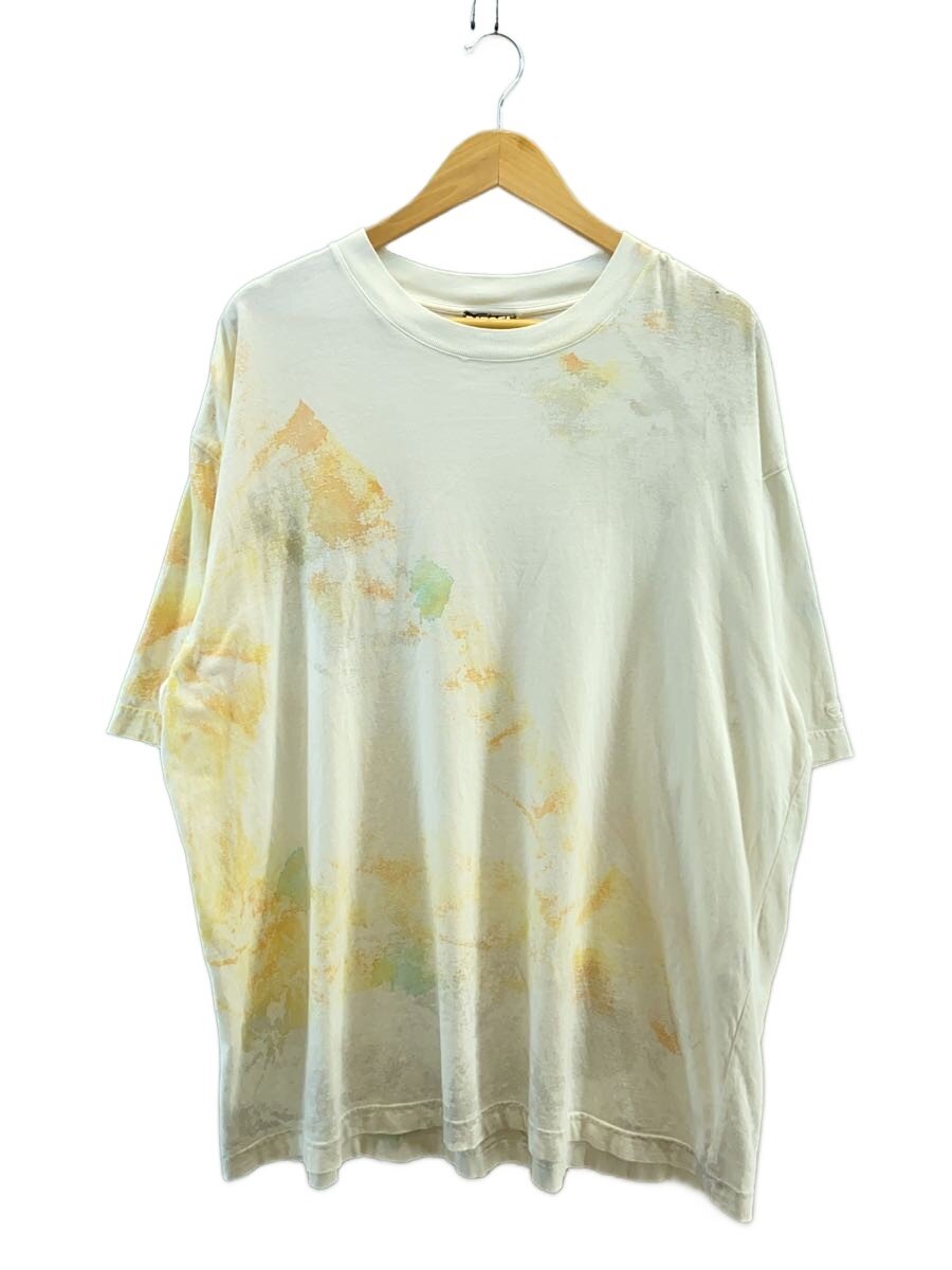 【中古】DIESEL◆t-wash-c4/長袖プルオーバー/L/--/WHT/総柄//【メンズウェア】