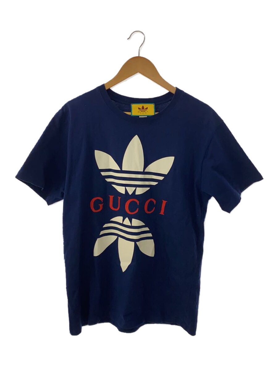 【中古】GUCCI◆グッチ/プルオーバー/M/--/NVY/Adidas【メンズウェア】