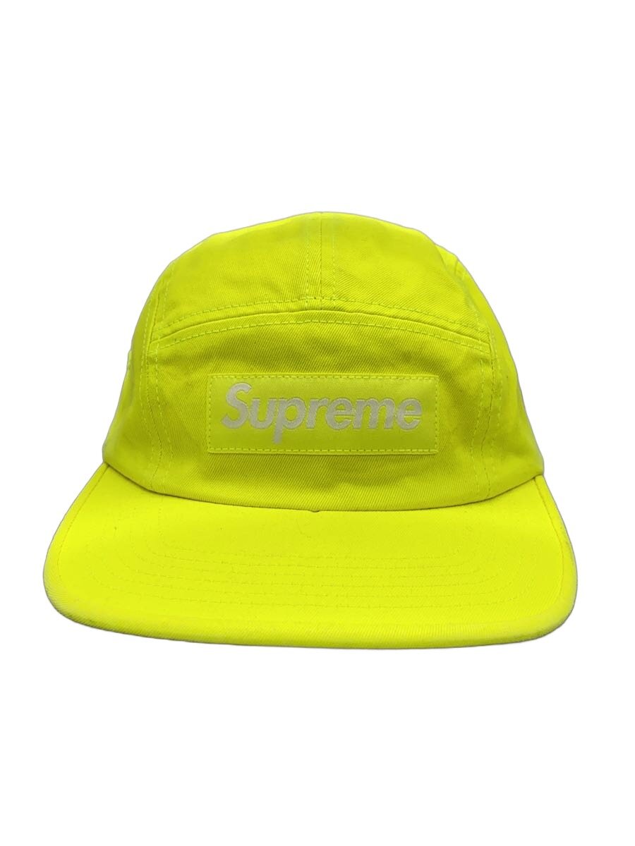【中古】Supreme◆25fw/Washed Chino Twill Camp Cap/旗がしら/FREE/綿織物/YLW/メンズ//【服飾雑貨他】