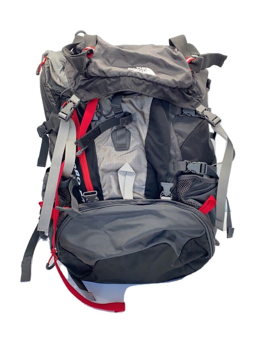 【中古】THE NORTH FACE◆EL LOBO 50/背嚢/ナイロン/GRY/航空マイル06124【御徒面子】