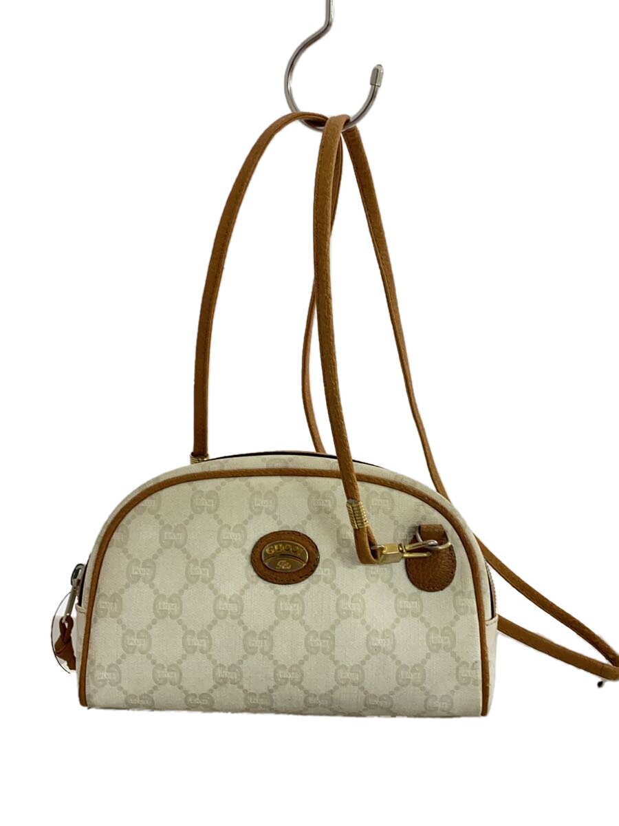 【中古】GUCCI PLUS◆ショルダーバッグ/レザー/WHT【バッグ】｜2ｎｄ STREET 店