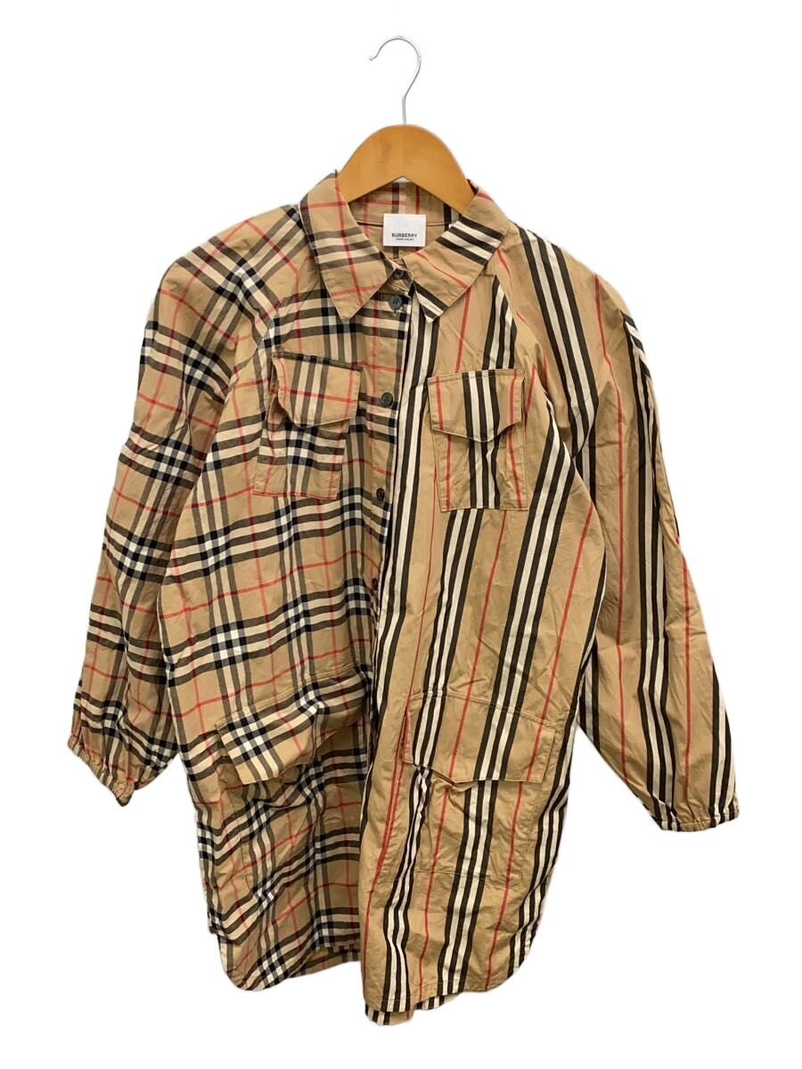 【中古】BURBERRY◆プルオーバー衣装/164浪花節的/綿織物/ノバチェック/非対称//【レディース御召しもの】