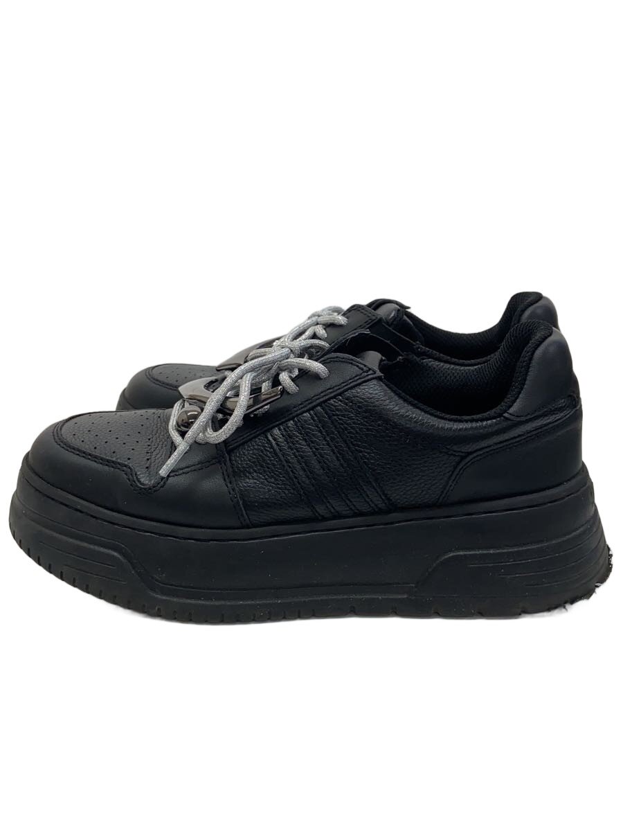 【中古】STACCATO◆ローカットスニーカー/23.5糎/BLK/心魂削れ有【シューズ】