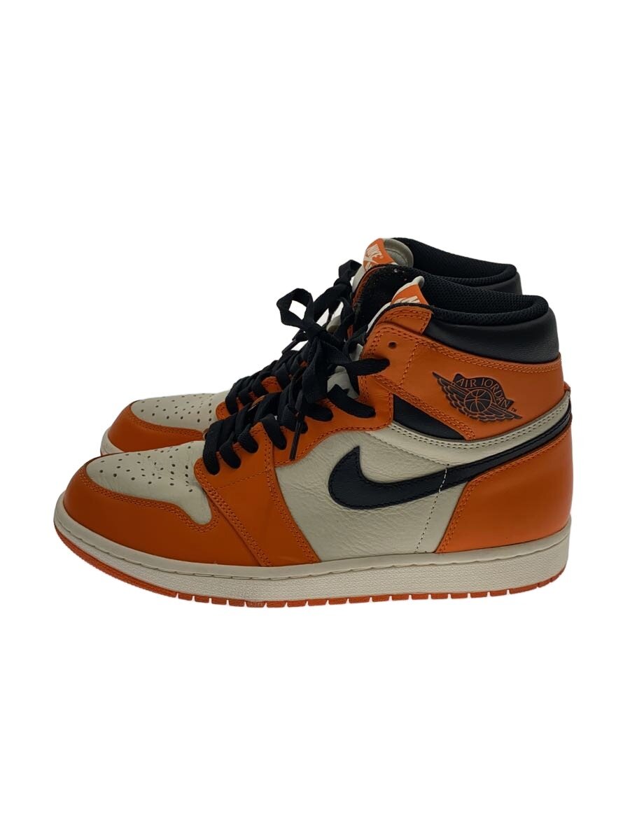 【中古】NIKE◆AIR JORDAN 1 RETRO HIGH OG/エアジョーダン1レトロハイ/白いこと/28糎/WHT【シューズ】