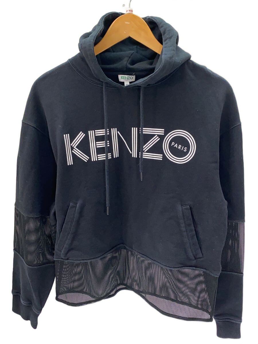 【中古】KENZO◆SPORT HOODIE MIX ME/パーカー/M/綿織物/BLK/FA52SW865952【レディース御召しもの】