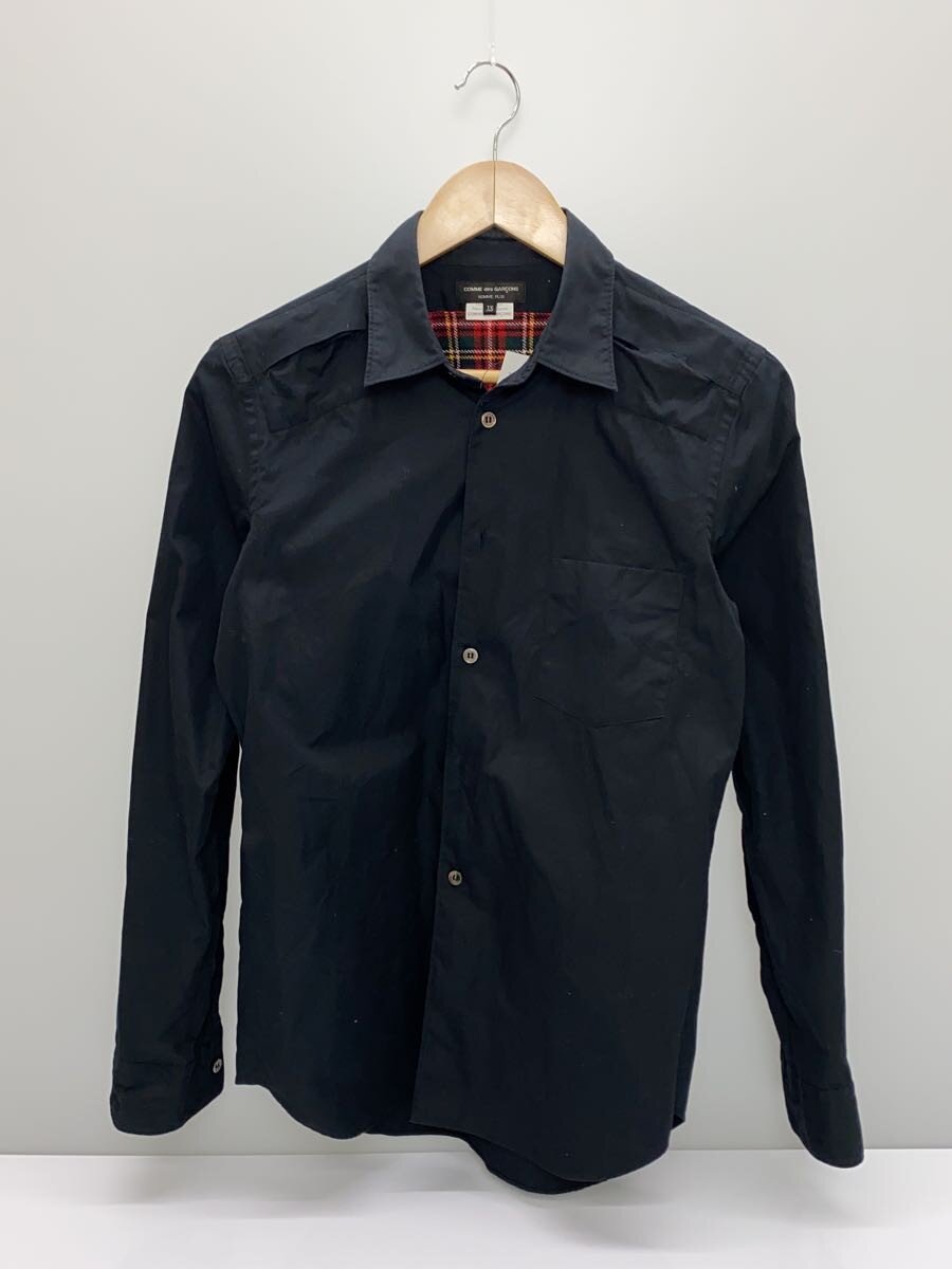 【中古】COMME des GARCONS HOMME PLUS◆長袖シャツ/XS/--/BLK/無地/PM-B027【メンズウェア】｜2ｎｄ STREET 店