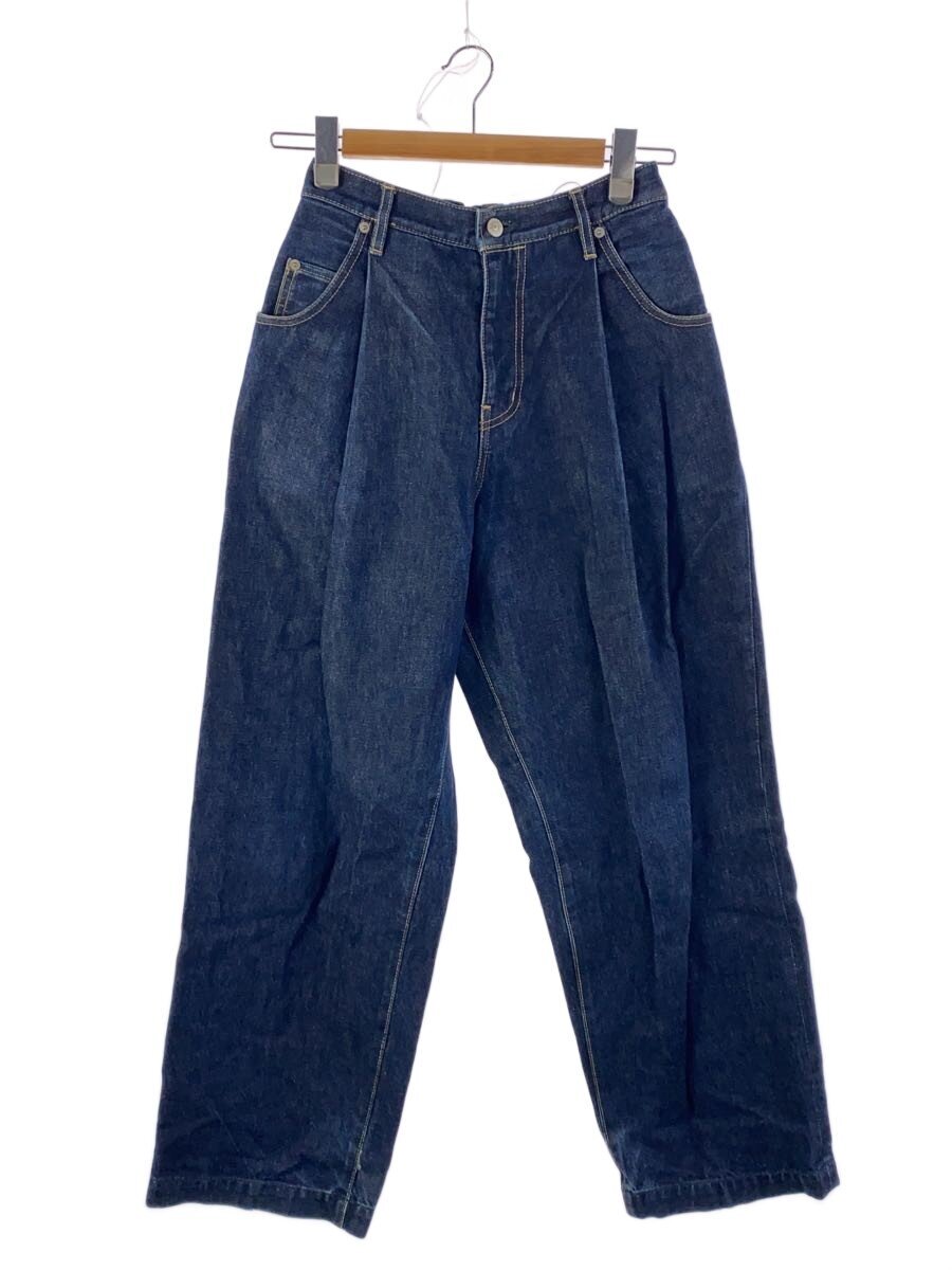 【中古】NEON SIGN◆Wide denim slacks Rigid/38/綿織物/IDG/N0343//【メンズウェア】