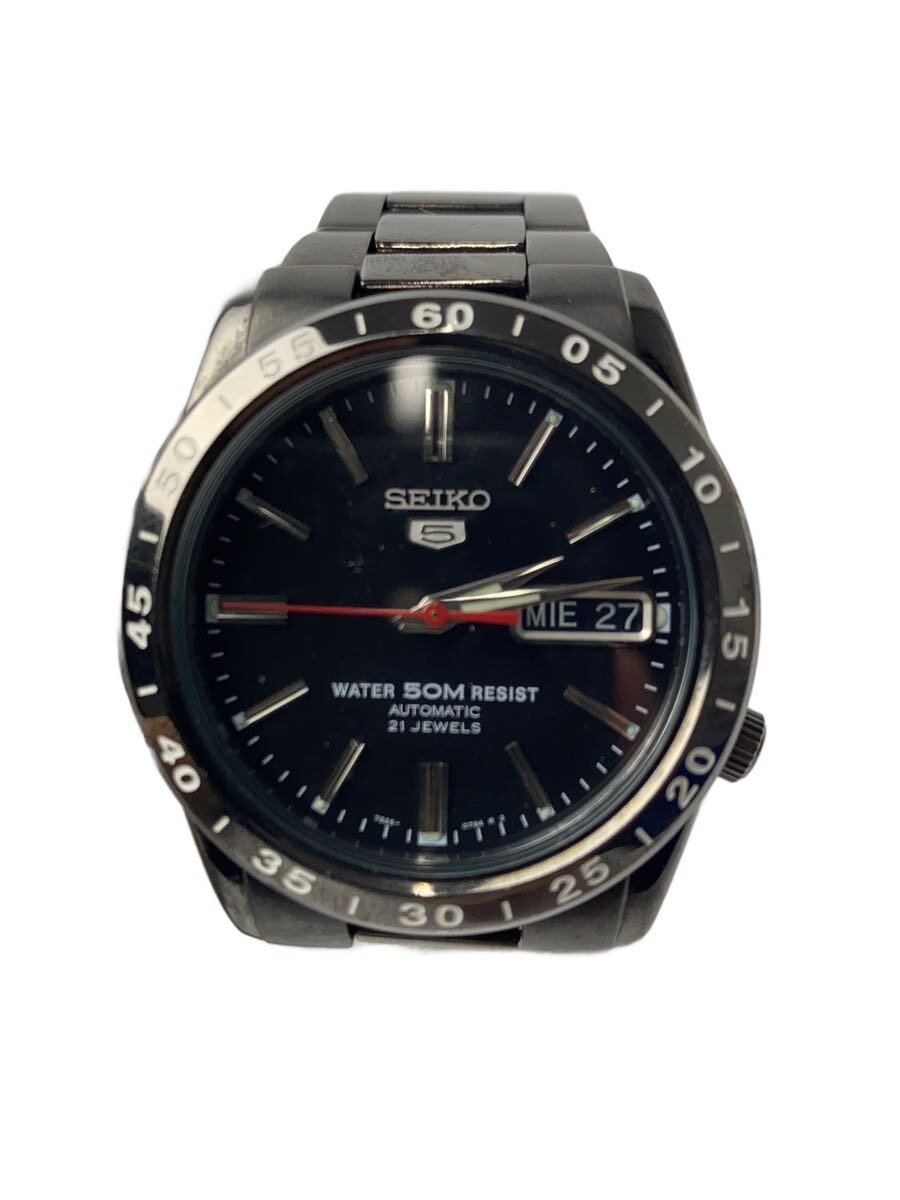 【中古】SEIKO◆自動小銃巻ウオッチ/アナログ/ステンレス鋼/しろがね色/しろがね色/7S26-02T0【服飾雑貨他】
