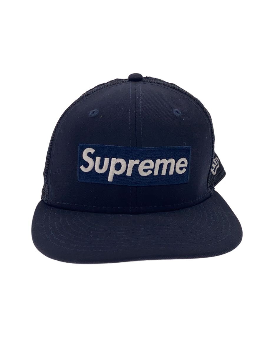 【中古】Supreme◆22SS box logo meshback/メッシュ旗がしら/7 3/4/ポリエステル/BLK/メンズ【服飾雑貨他】