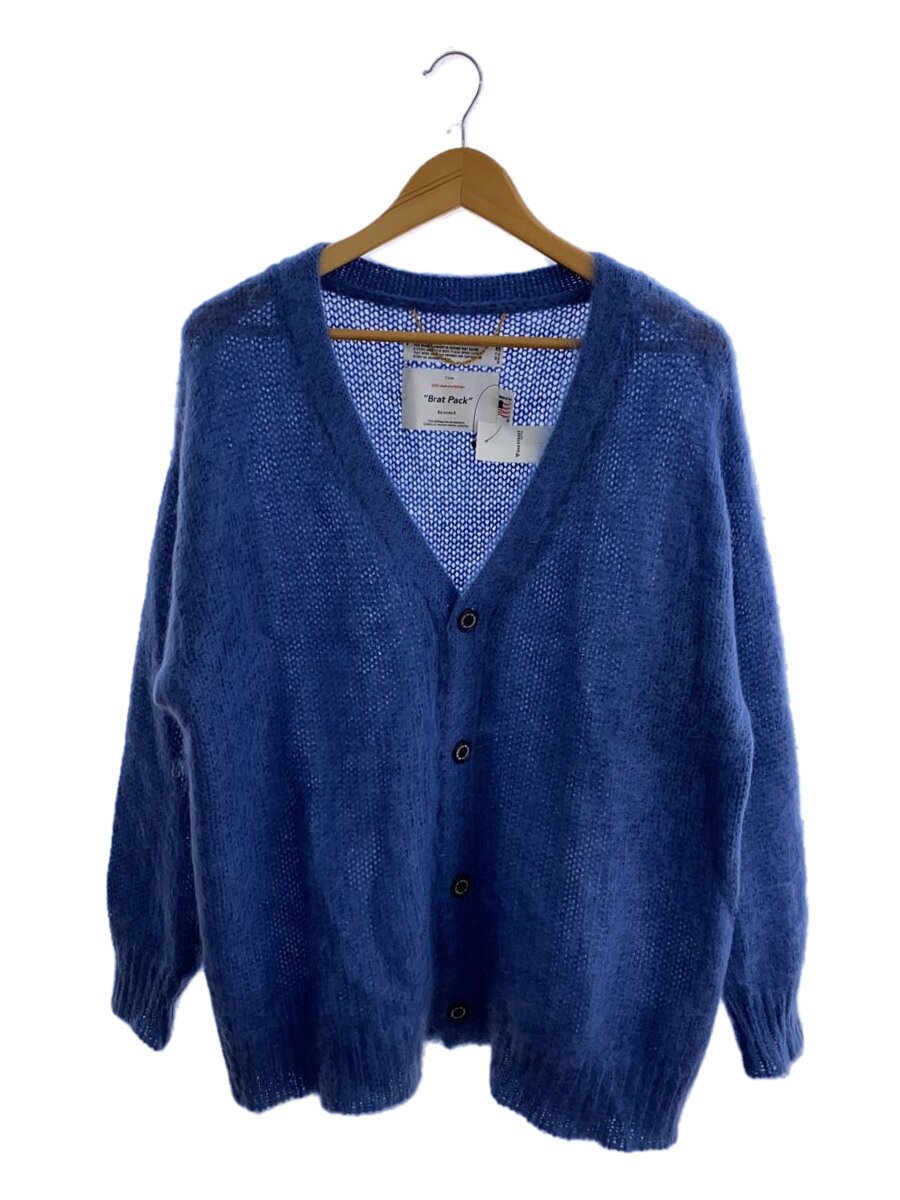 【中古】DAIRIKU◆ジレー(朦々たる)/--/モヘヤ/BLU/無地/21AW K-非同期転送モード【メンズウェア】