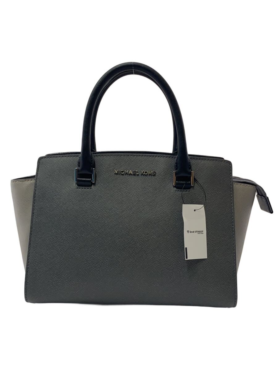 【中古】MICHAEL KORS◆ハンドバック/なめし革/GRY/ps-1905【御徒面子】