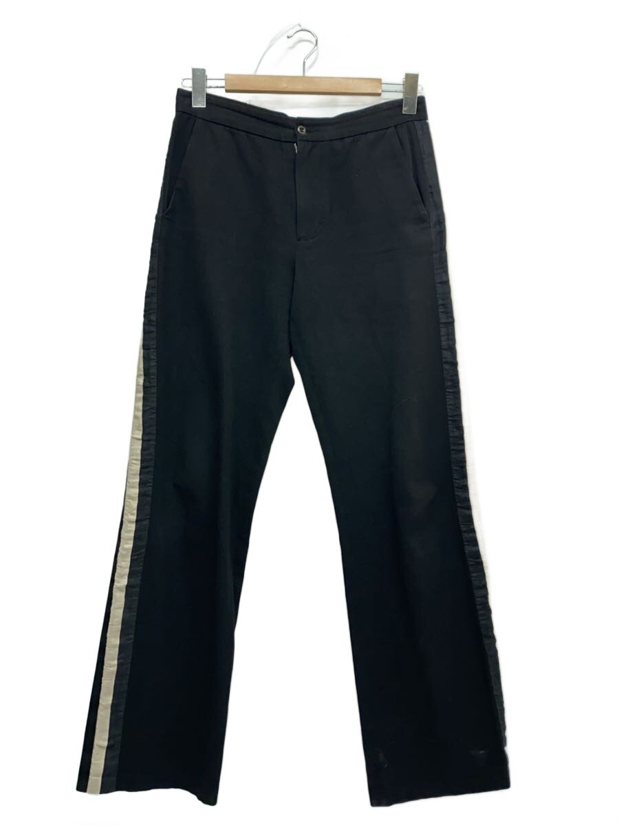 【中古】FRANKLEDER◆サイドラインパンツ/リネン混/S/コットン/BLK/0813022【メンズウェア】|2nd STREET 店