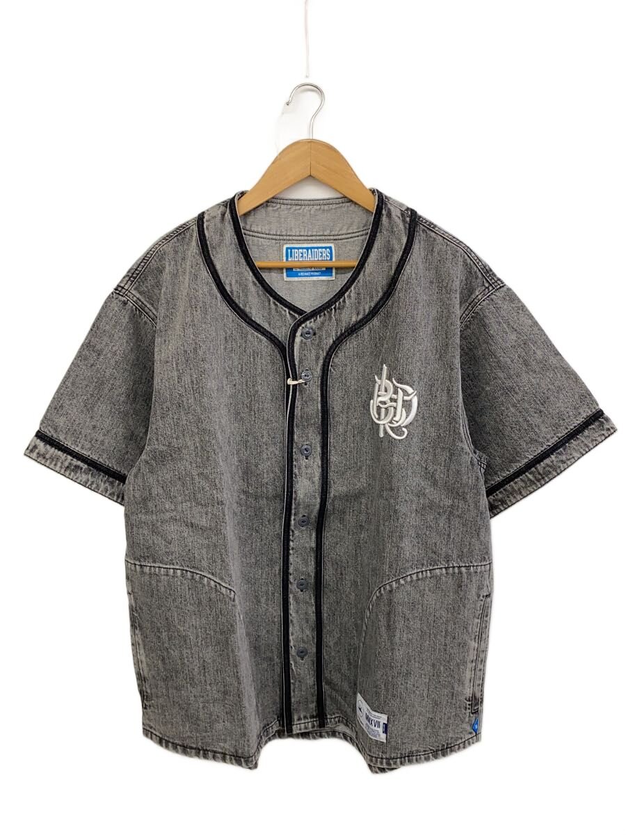 【中古】Liberaiders◆25ss/野球プルオーバー/半袖プルオーバー/M/ジーンズ/BLK/712022501【メンズウェア】