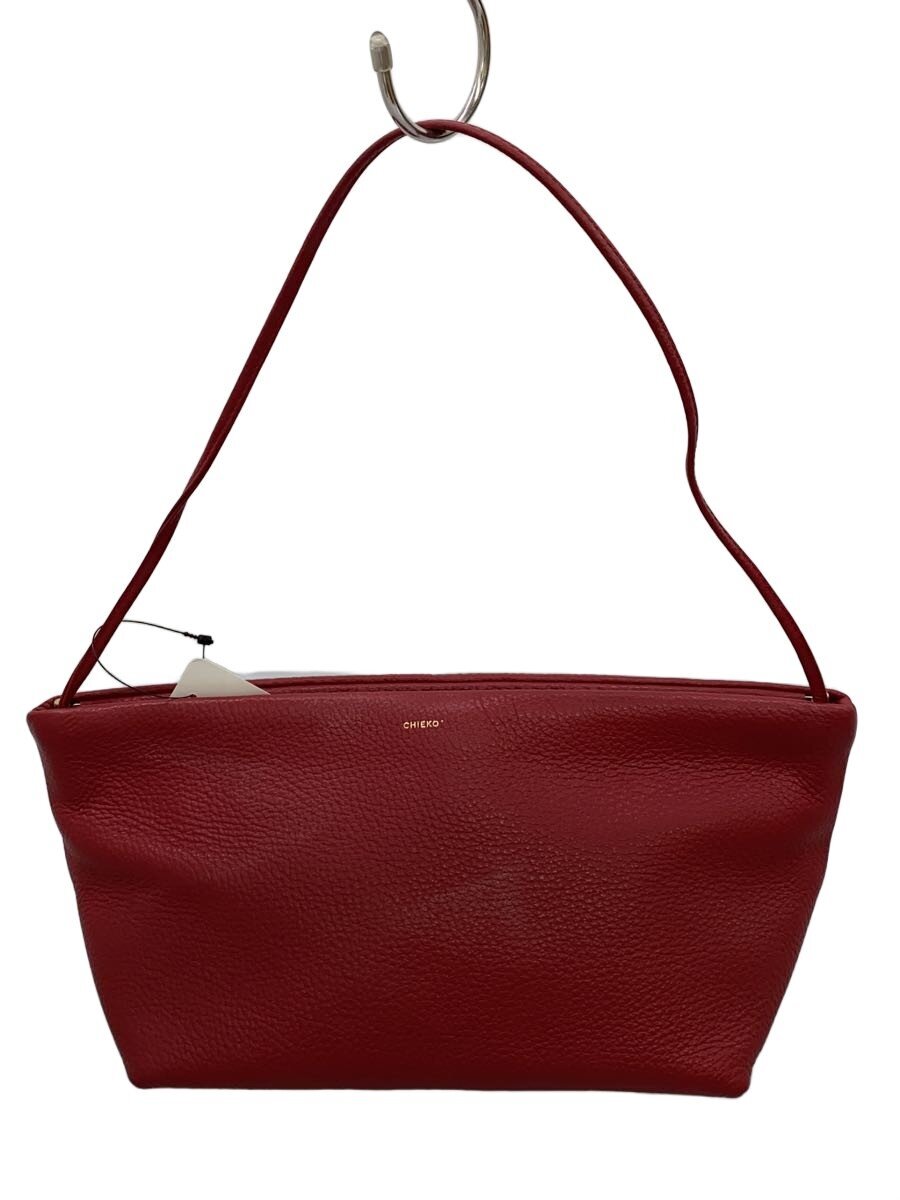【中古】CHIEKO+/トートバッグ/なめし革/RED/無地【御徒面子】