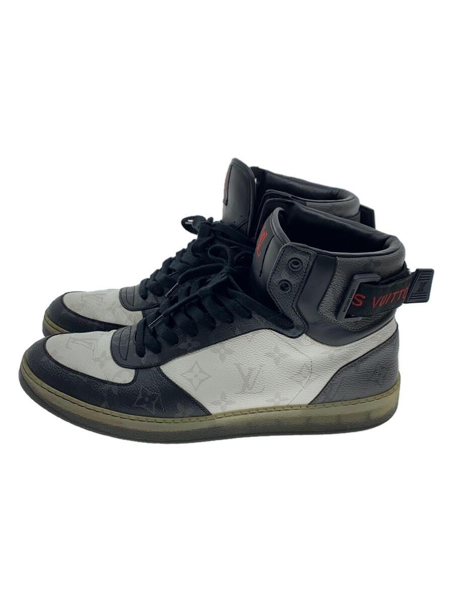 【中古】LOUIS VUITTON◆リヴォリ・ラインスニーカー/ハイカットスニーカー/10M/WHT/PVC/1A8V01【シューズ】