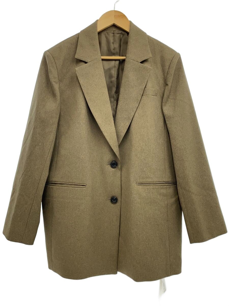 【中古】FRAY I.D◆テーラードジャケット/one/ポリエステル/BEG/FWFJ244075/24AW/シングルビッグジャケッ【レディース御召しもの】