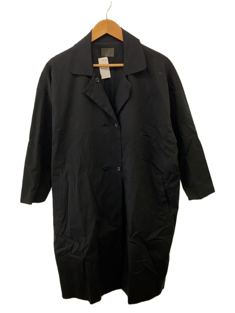【中古】オローネ/トレンチコート/--/綿織物/BLK/無地/portom1807【レディース御召しもの】