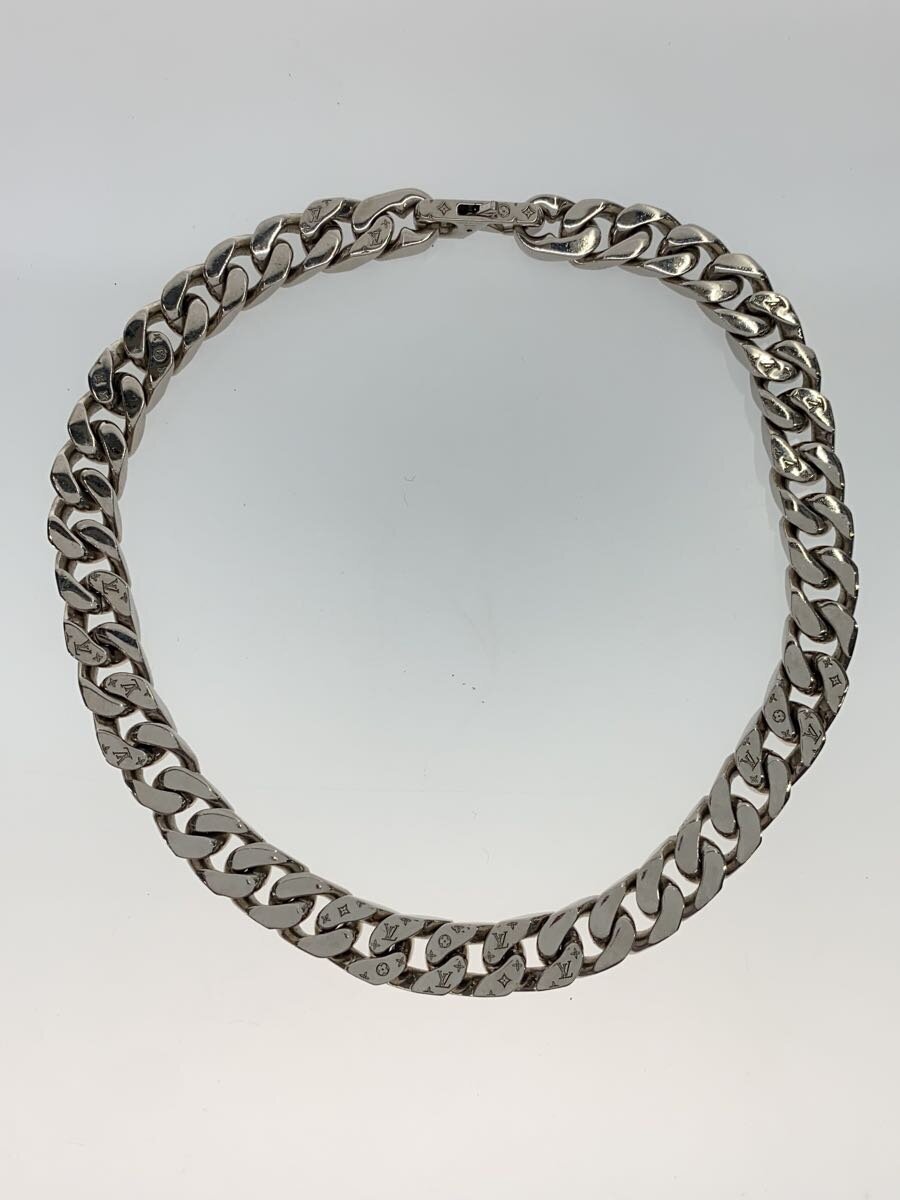 【中古】LOUIS VUITTON◆頸飾り/しろがね色/メンズ/M69987【服飾雑貨他】