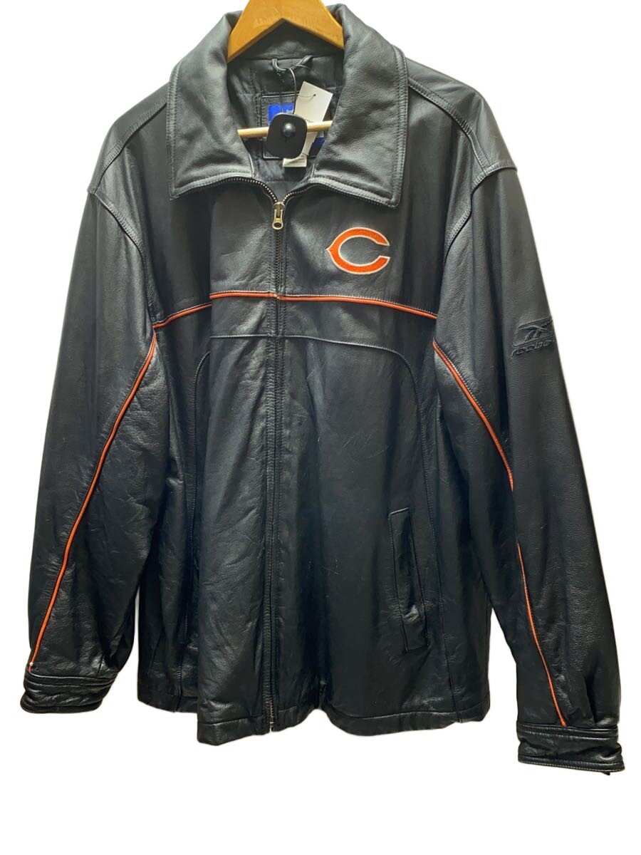 【中古】Reebok◆レザージャケット・ブルゾン/NFL/00s/シカゴ・ベアーズ/L/レザー【メンズウェア】|2nd STREET 店