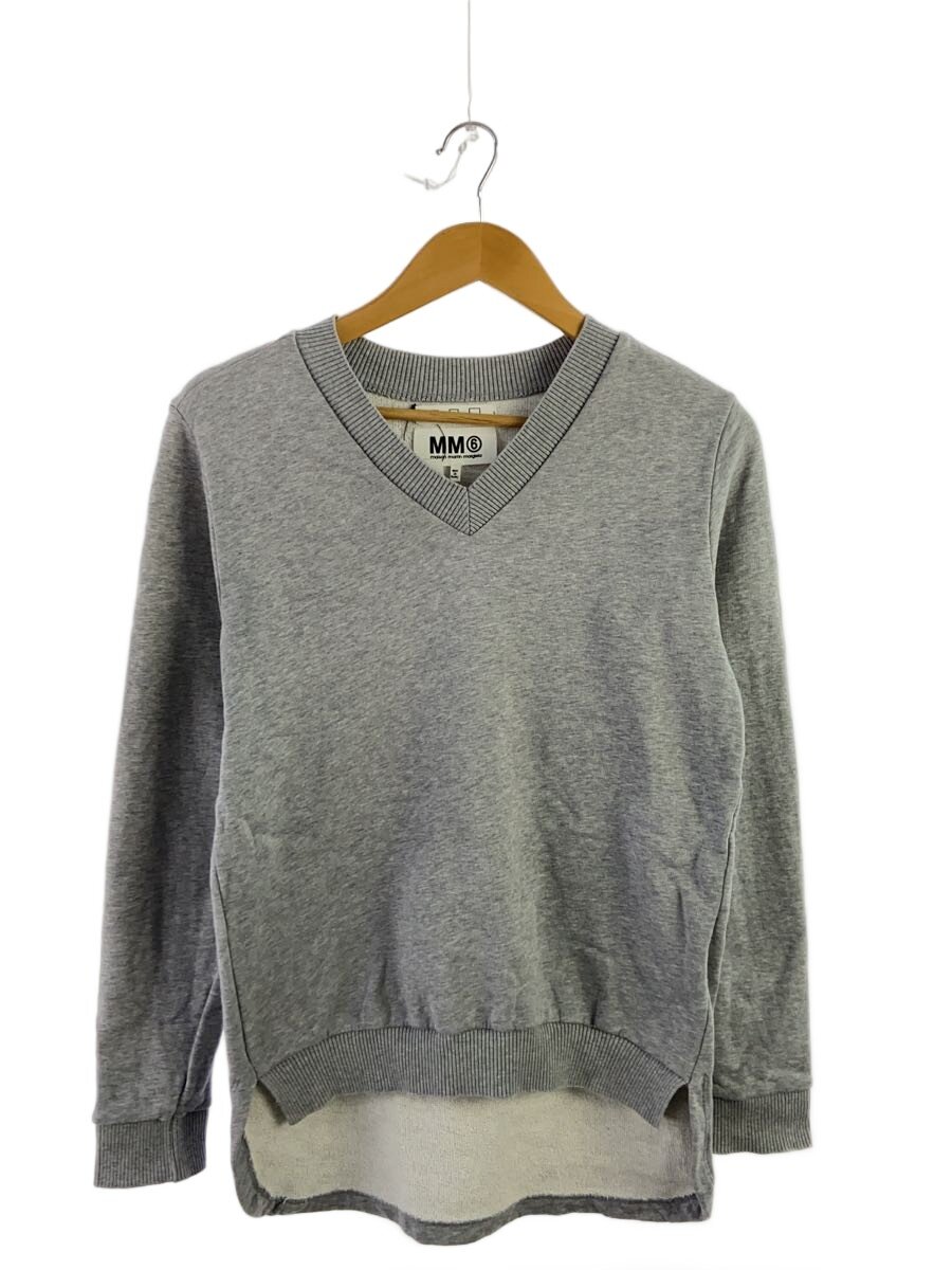 【中古】MM6◆13SS/Vネックスウェット/XS/綿織物/GRY/S32GP0105【レディース御召しもの】