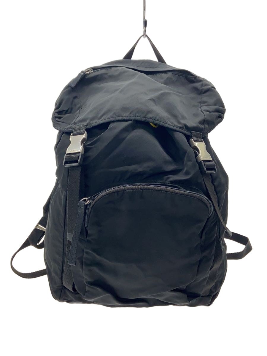 【中古】PRADA◆トライアングルロゴ/バックパック/リュック/ナイロン/GRY【バッグ】|2nd STREET 店