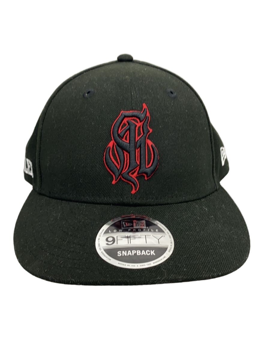 【中古】NEW ERA◆鳥打ち帽/FREE/ポリエステル/BLK/メンズ【服飾雑貨他】