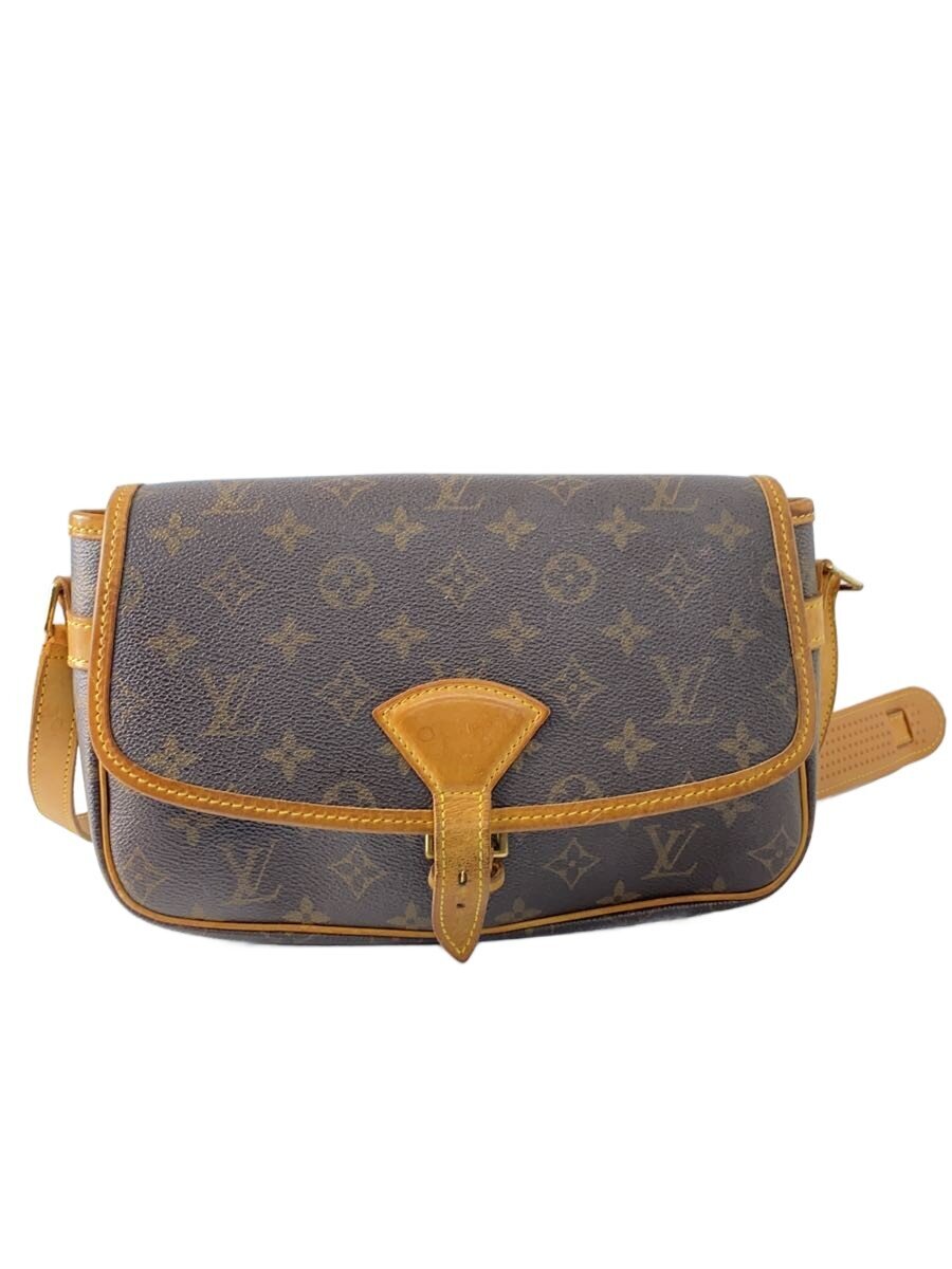 【中古】LOUIS VUITTON◆ソローニュ_モノグラム_BRW/PVC/BRW【御徒面子】