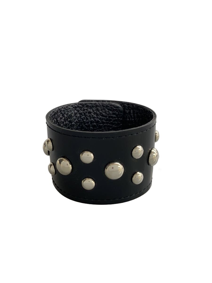 【中古】CHIEKO+/studs leather bangle/BLK/レディース【服飾雑貨他】