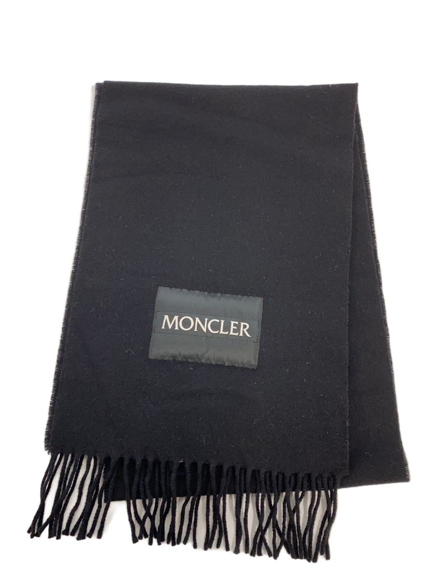 【中古】MONCLER◆えり巻き/羊毛/BLK/メンズ/H20913C00021【服飾雑貨他】