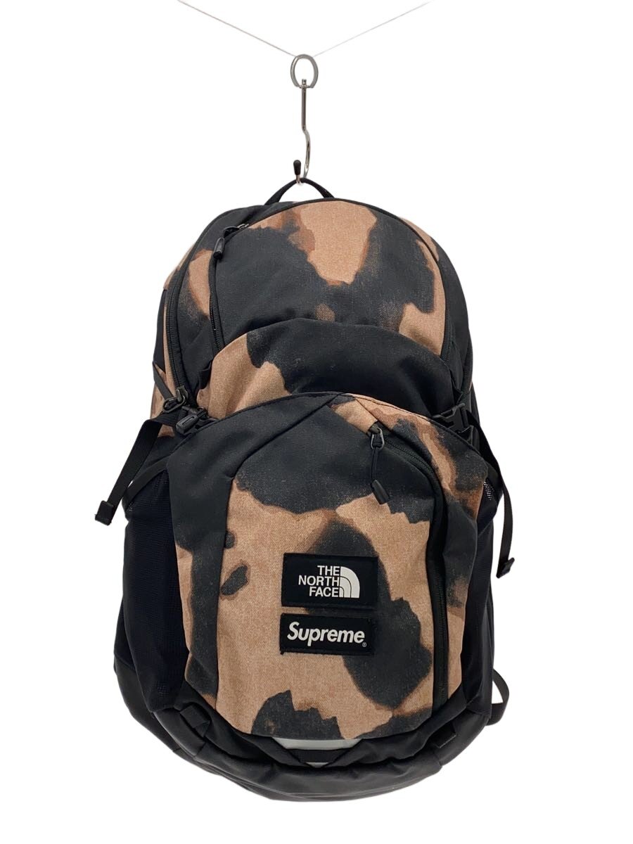 【中古】Supreme◆BLEACHED DENIM POCO/背嚢/ナイロン/BLK/総柄/NM72155【御徒面子】