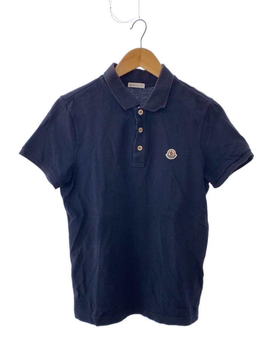 【中古】MONCLER◆スポーツシャツ/S/綿織物/米国海軍/ワンポイント/無地/E1091834080084556//【レディース御召しもの】