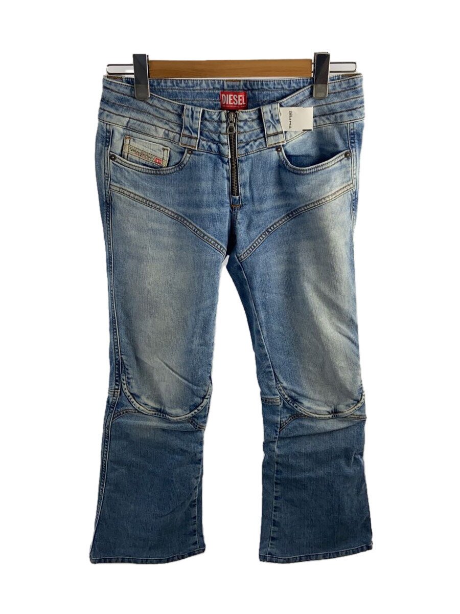 【中古】DIESEL◆ブーツカットパンツ/D-BELTY-S/7/綿織物/IDG/無地/CLG 300 792 868 662【レディース御召しもの】