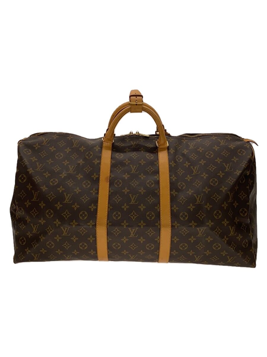 【中古】LOUIS VUITTON◆キーポル60_モノグラム・帆布_BRW/PVC/BRW/総柄【御徒面子】