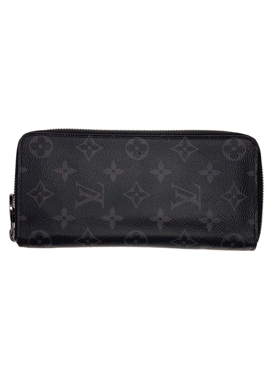 【中古】LOUIS VUITTON◆ジッピー・ウォレット・ヴェルティカル_モノグラム・エクリプス/黒いこと/メンズ【服飾雑貨他】