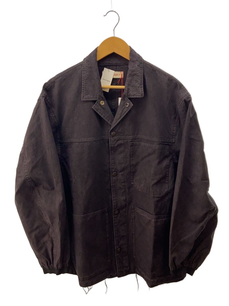 【中古】barbell object◆24AW/cover jkt_fade/硫化染め_フェードカバーオール/2/黒/bo-24a-j01【メンズウェア】