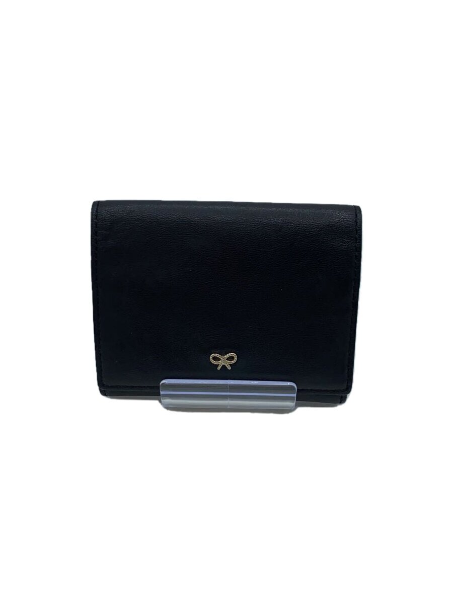 【中古】ANYA HINDMARCH◆カードケース/牛革/BLK/レディース【服飾雑貨他】｜2ｎｄ STREET 店 7,568円