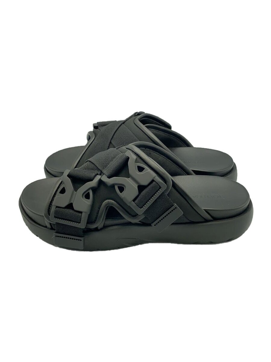 【中古】BOTTEGA VENETA◆SNAP SLIDE SANDAL/サンダル/40/BLK【シューズ】
